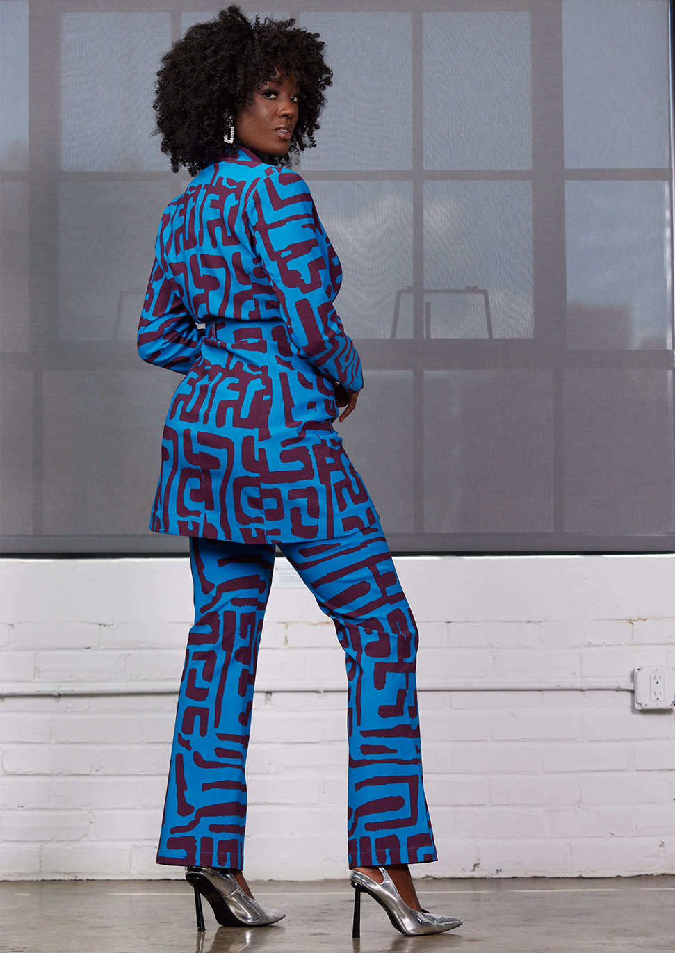 African print suit jacket 2025 for ladies