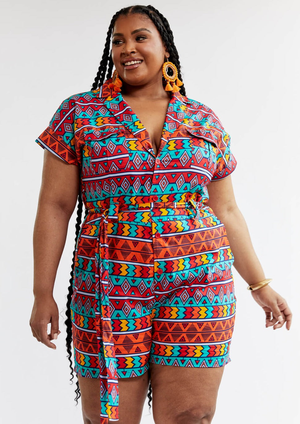 African hotsell print romper