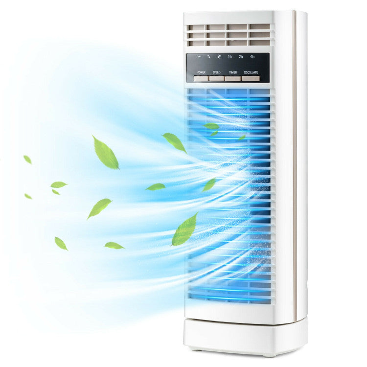 14 Inch Mini Oscillating Tower Fan Electric Desk Fan with 3 Speed and ...