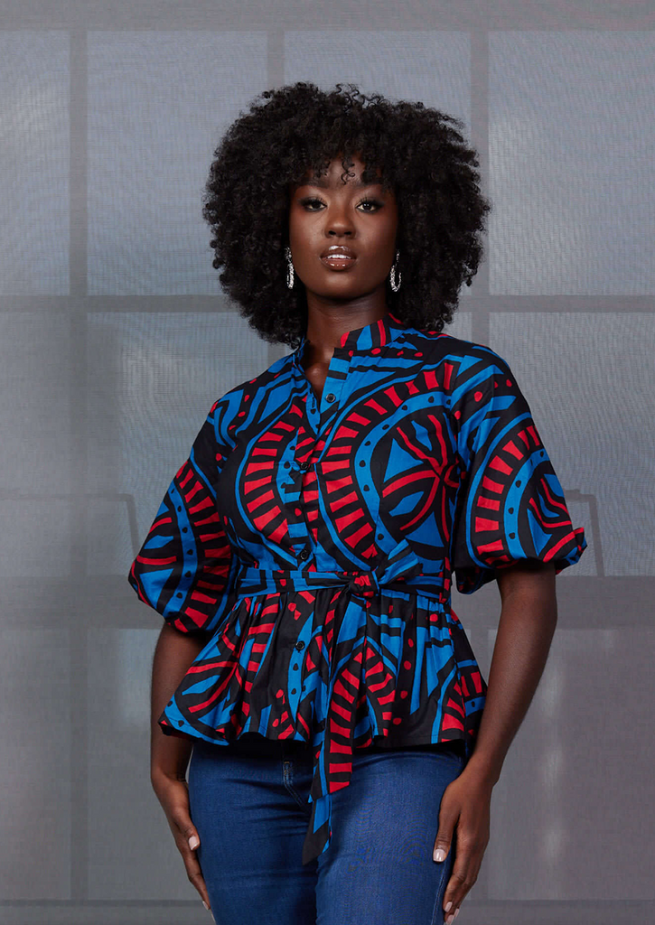 African clearance print tops