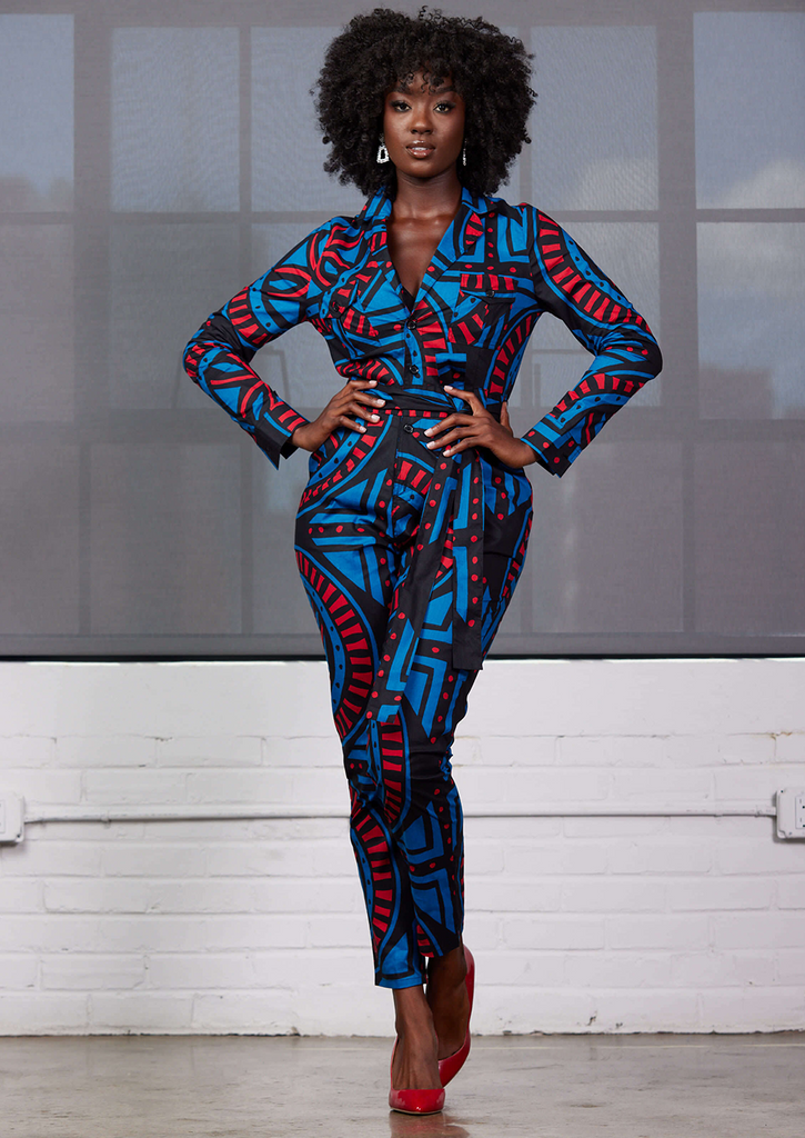 Women's african print jumpsuit hotsell