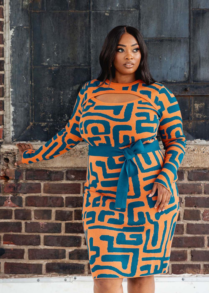 orange and blue sweater dress Women's Sweater Dress Casual Soft Striped Ribbed Crew Neck Knitted Long Sleeve Regular Tops Knit Outdoor Daily Weekend Royal Blue Orange Fall Winter 2026